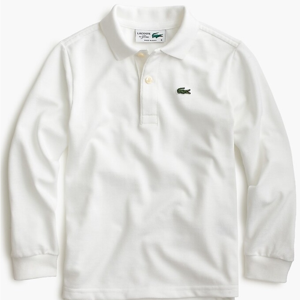 Lacoste x JCrew Long Sleeve Polo